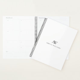 Agenda Monograma profesional Minimalista elegante
