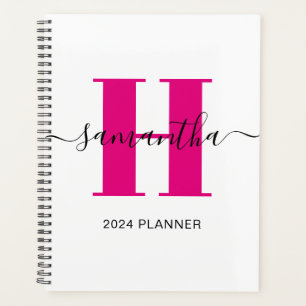 Agenda Monograma Rosa Caliente Femenino