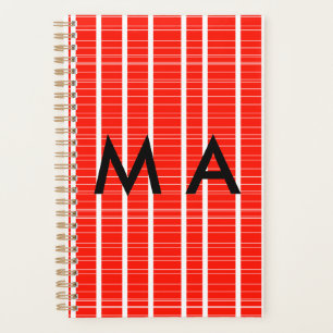 Agenda Monograma simple añada su letra de nombre man mini