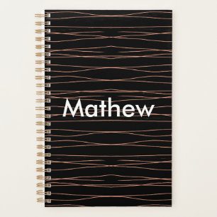 Agenda Monograma simple añada su letra de nombre man mini