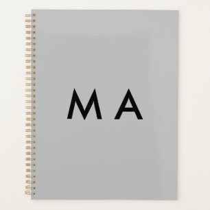 Agenda Monograma simple añade tu letra nombre hombre mini