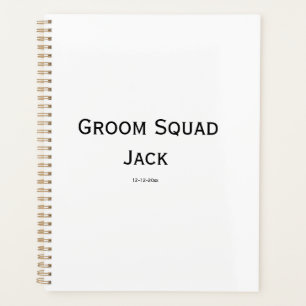 Agenda monograma simple personalizado añade tu nombre bod