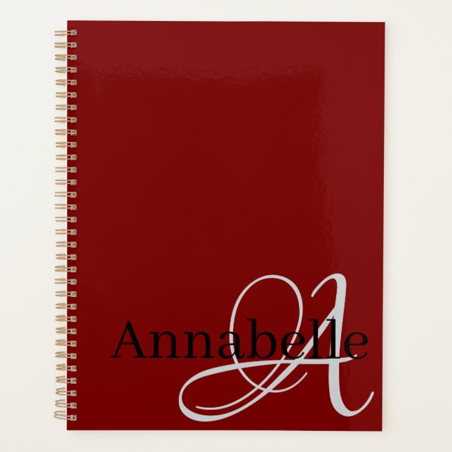 Agenda Monograma y nombre (Anverso)