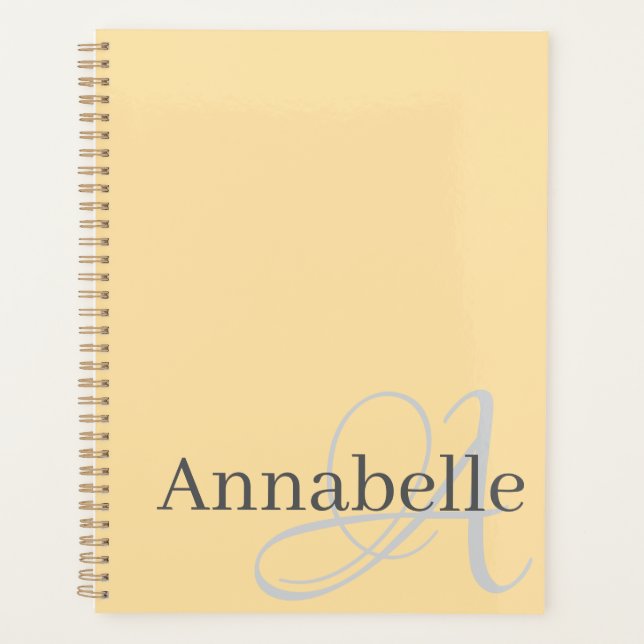 Agenda Monograma y nombre (Anverso)