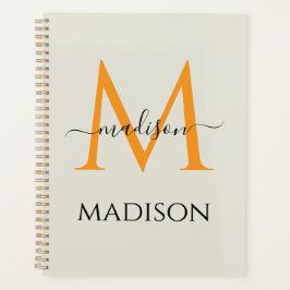 Agenda Monograma y nombre personalizados