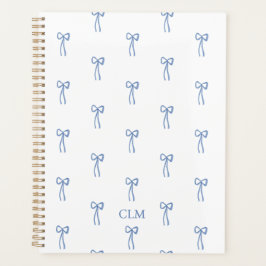 Agenda Monogramado Little Bow Blue Planner