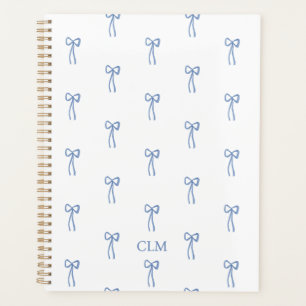 Agenda Monogramado Little Bow Blue Planner