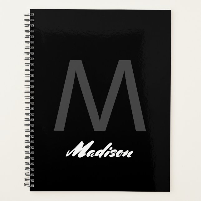 Agenda Monogramas Boda Regalo Favor Elegante Personalizad (Anverso)