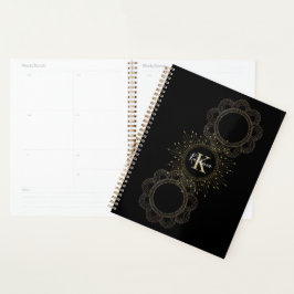 Agenda Monogramed Mandala Planner