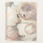 Agenda Monogran Flower Boho Planner<br><div class="desc">Flor,  boho,  Monograma planificador específico del cliente. Solo edita tu producto en unos minutos. Puede cambiar el tipo de letra/tamaño/color y la posición utilizando "personalización adicional".</div>