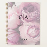 Agenda Monogran Flower Boho Planner<br><div class="desc">Flor,  boho,  Monograma planificador específico del cliente. Solo edita tu producto en unos minutos. Puede cambiar el tipo de letra/tamaño/color y la posición utilizando "personalización adicional".</div>