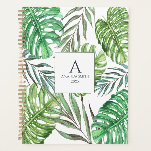 Agenda Monstera y hojas de palma (Anverso)