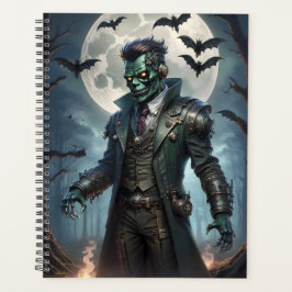 Agenda Monstruo de Frankenstein Steampunk de Halloween