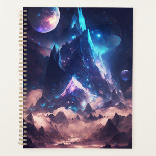 Agenda Montaña Del Paisaje De La Fantasía De Cristal