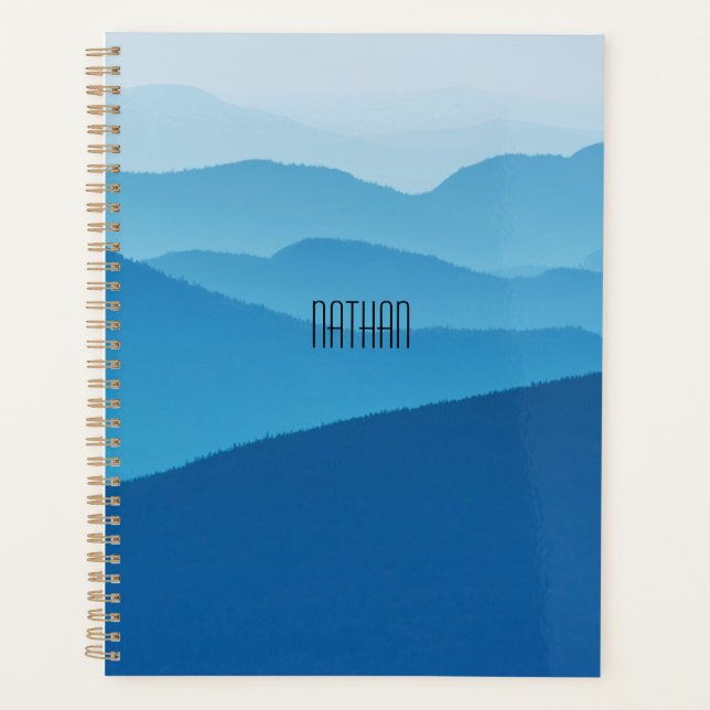 Agenda Montañas azules personalizadas (Anverso)