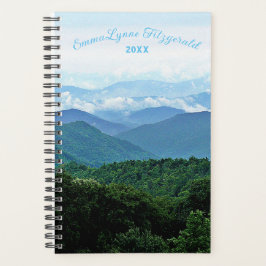 Agenda Montañas humeantes Thoreau Cita Personalizado Verd