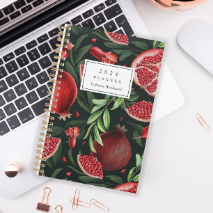 Agenda Moody Botanical Pomegranate Pattern Monograma 2024