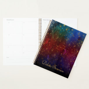 Agenda Moody Ombre Personalizado de Grunge Stardust psi