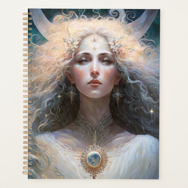 Agenda Moon Goddess Fantasy Art (Anverso)