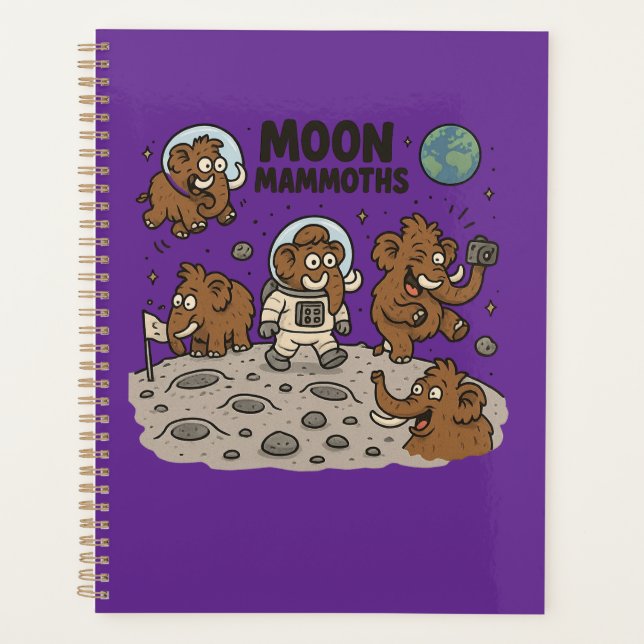 Agenda MOON MAMMOTHS divertido (Anverso)