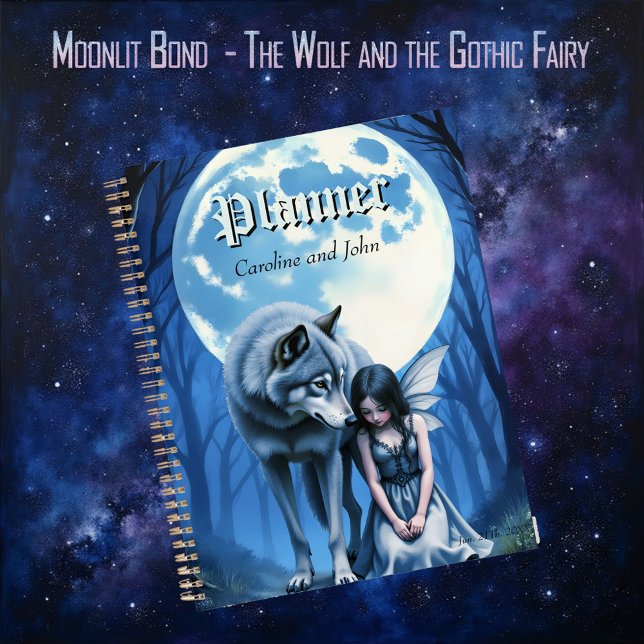 Agenda Moonlit Bond – The Wolf and the Gothic Fairy.   (Subido por el creador)