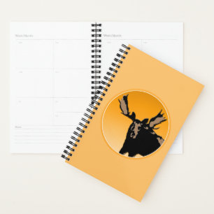 Agenda Moose al atardecer - Original Wildlife Art