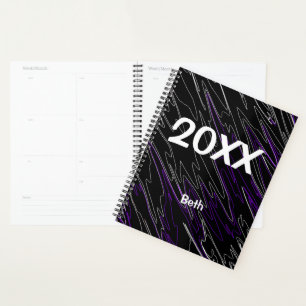 Agenda Morada negra mareada