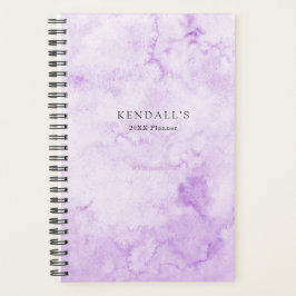 Agenda Morado acuarela elegante