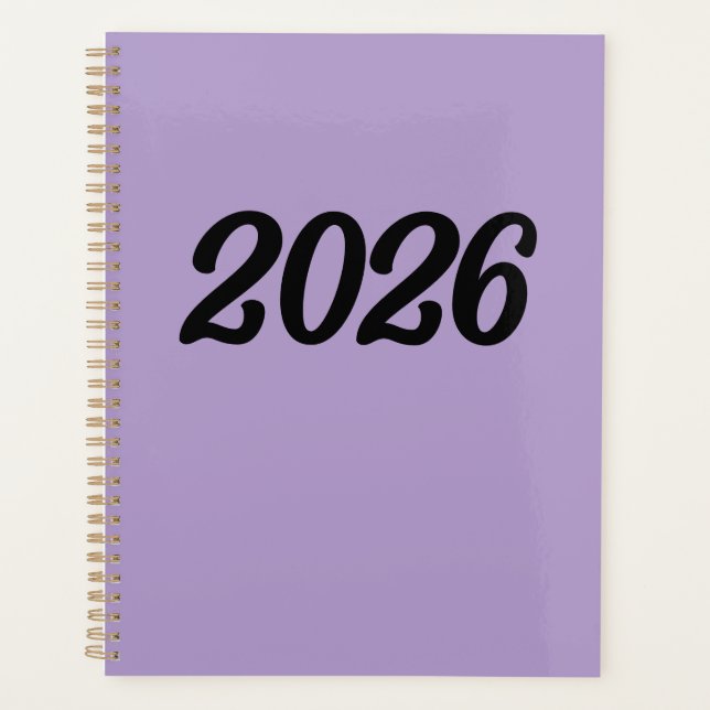 Agenda Morado de 2026 (Anverso)