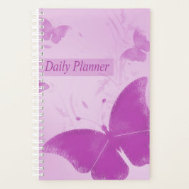 Agenda Morado mariposas suave diario