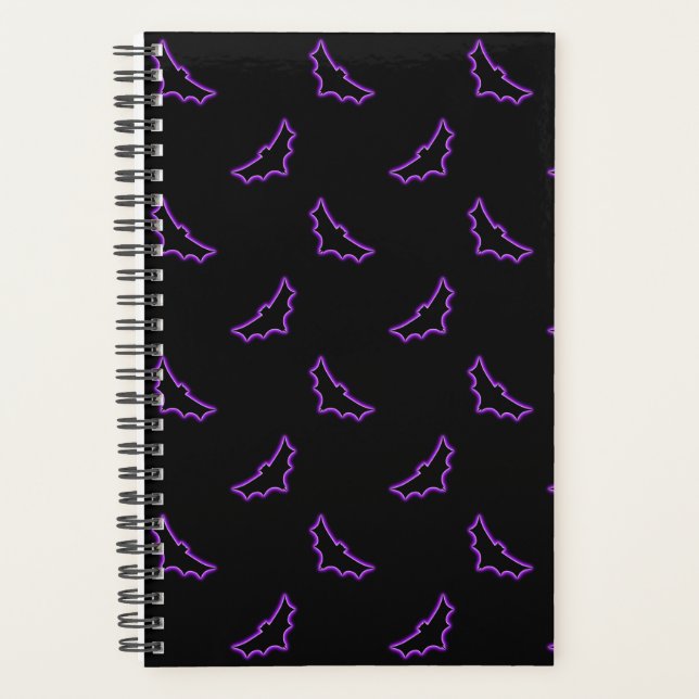 Agenda Morado Neon Bats (Anverso)