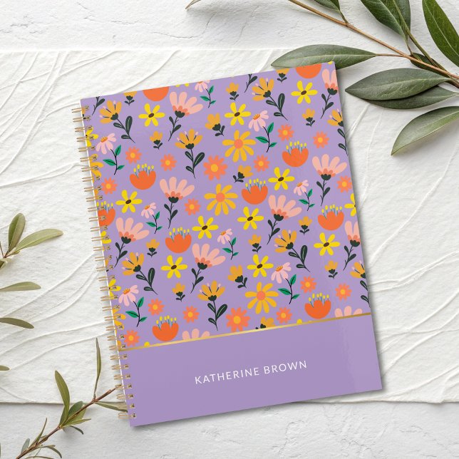 Agenda Morado pastel funky femenino trendy (Subido por el creador)