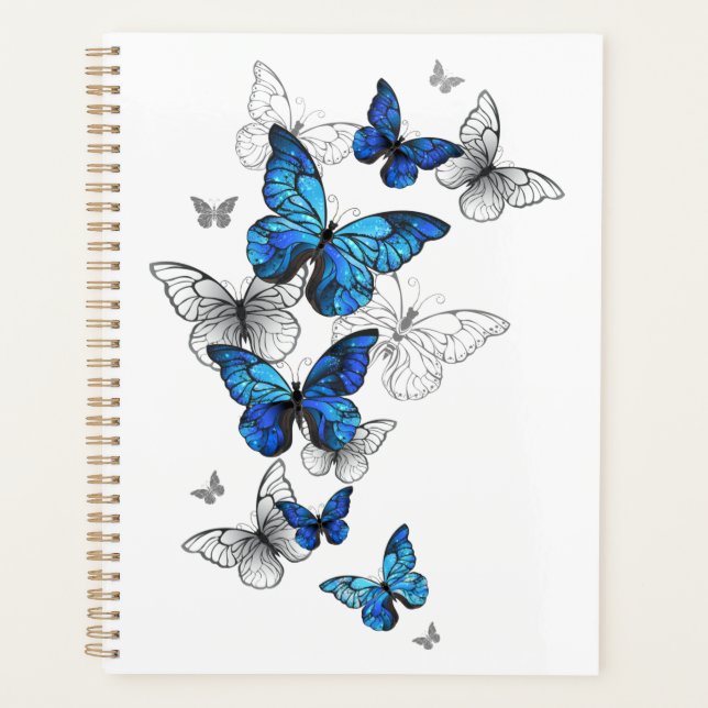 Agenda Morfo de las mariposas voladoras azules (Anverso)