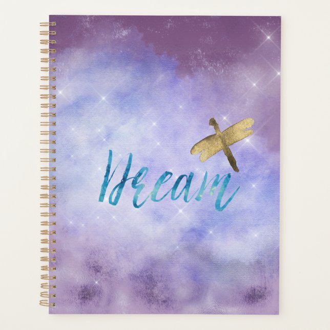Agenda Morple Aqua Dream Gold Dragonfly (Anverso)