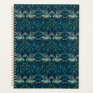 Agenda Morris - Pájaros Voladores Patrón Floral Empalmar