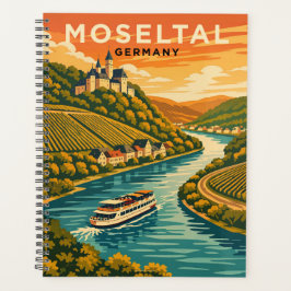 Agenda Moseltal Alemania Arte de Viaje Vintage