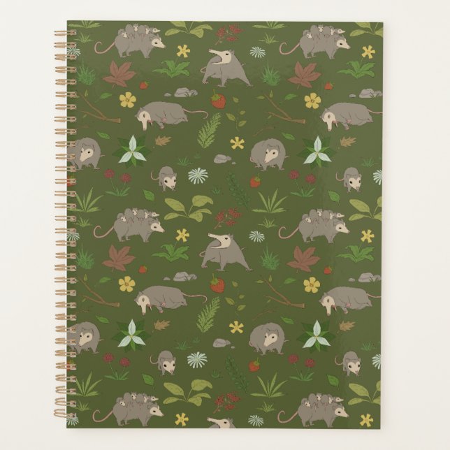 Agenda Moss Verde Zarigüeya Bosque Botánico (Anverso)
