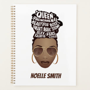 Agenda Motivadoras mujeres negras, belleza natural del ca