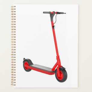 Agenda Motocicleta eléctrica roja