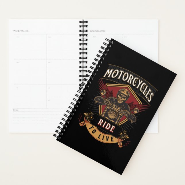 Agenda Motocicletas Skull Ride Para Vivir (Demostración)