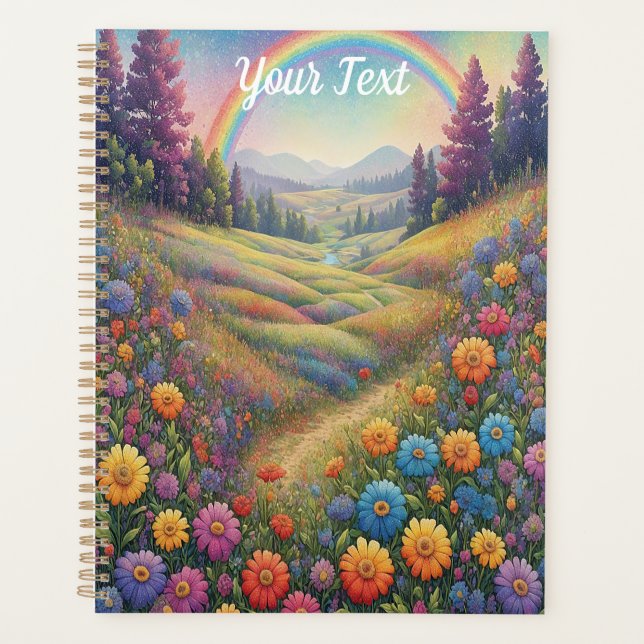 Agenda Mountains Flowers Rainbow (Anverso)