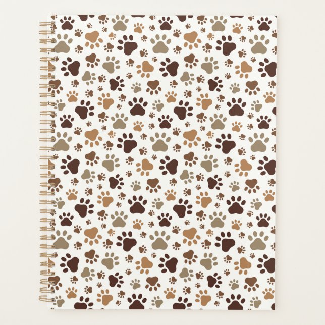 Agenda Muddy Paw Prints Planner (Anverso)