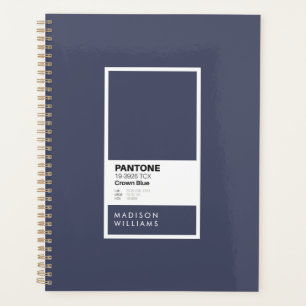 Agenda Muestra de paleta de colores minimalista Crown Blu