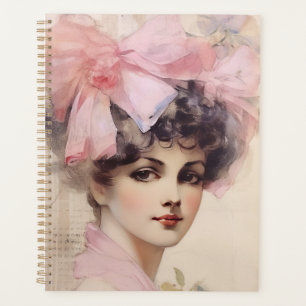 Agenda Mujer caprichosa en Ilustracion rosado