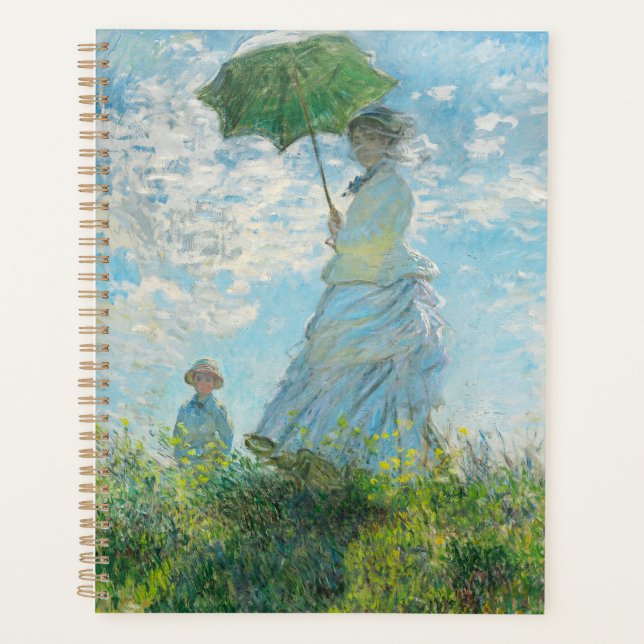 Agenda Mujer con Parasol Claude Monet (Anverso)