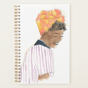 Agenda Mujer fuerte y bella sonriendo