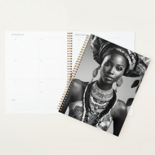 Agenda Mujer hermosa africana