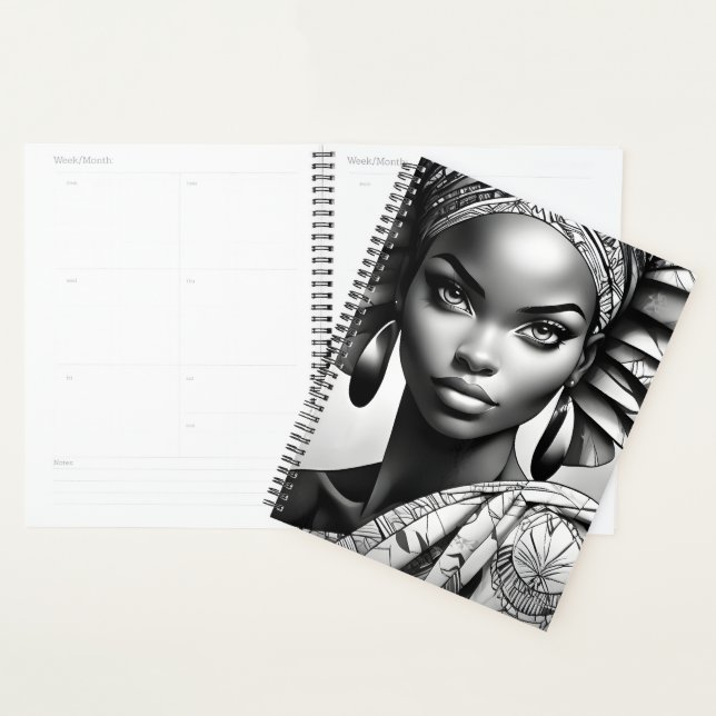 Agenda Mujer hermosa africana (Demostración)