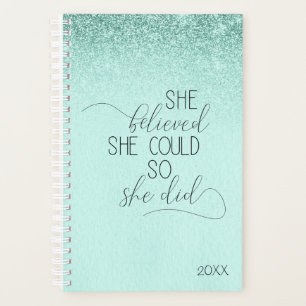 Agenda Mujer Inspiradora Verde Menta