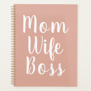 Agenda Mujer madre jefe polvoriento guión personalizado r
